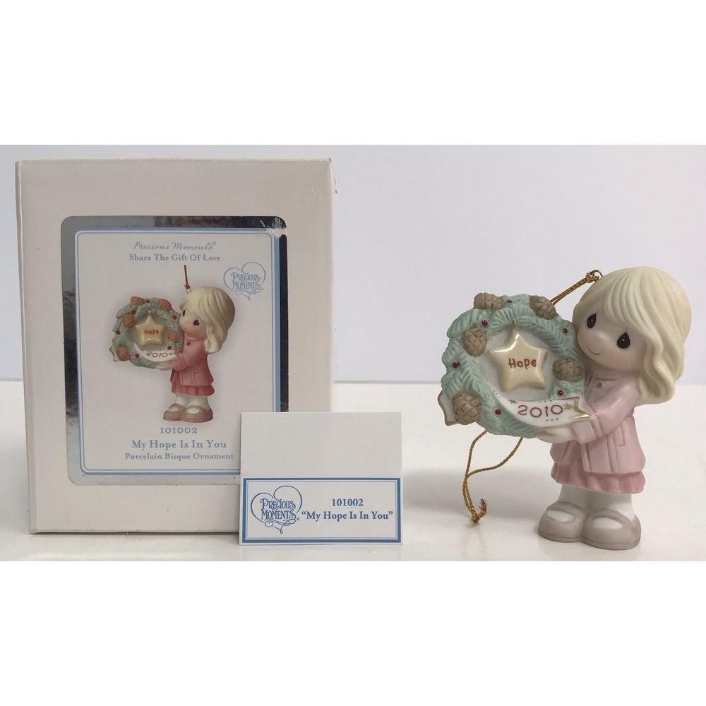 PRECIOUS MOMENTS "MY HOPE IS IN YOU" ORNAMENT 2010 NEW